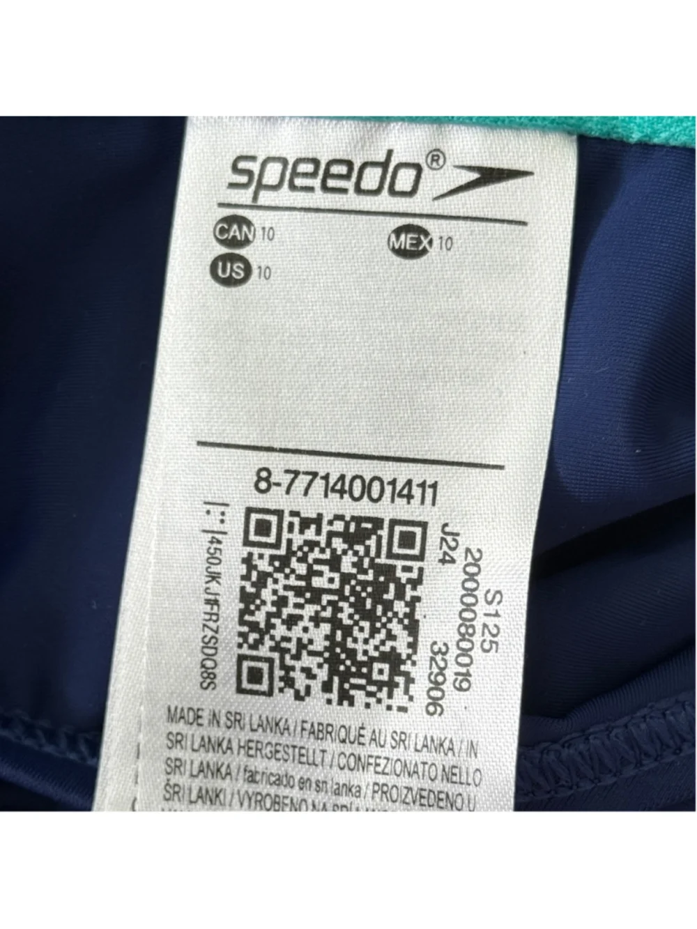 NWT Speedo Girls Size 10 Blue Harmony Mesh Splice One-Piece Swimsuit